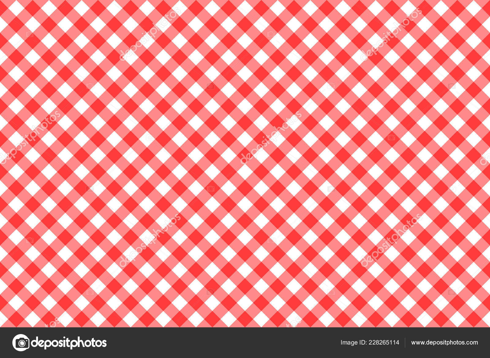 Gingham red checkered seamless pattern. Plaid repeat design background.  Stock Vector Image by ©Fishpouch #228265114