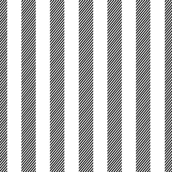 Striped black and white vertical seamless vector pattern. — Stock Vector