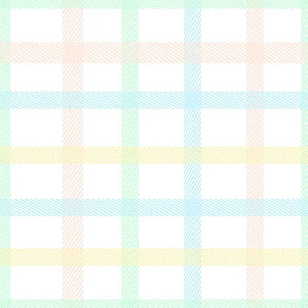 Pastel cor tartan xadrez estilo colorido padrão vetor sem costura . — Vetor de Stock