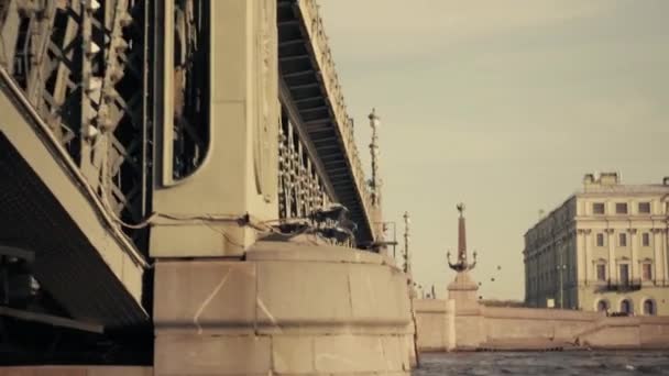 Nehirler ve kanallar St. Petersburg — Stok video