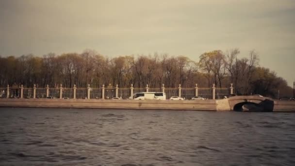 Nehirler ve kanallar St. Petersburg — Stok video