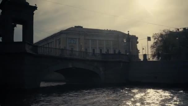 Ποτάμια και τα κανάλια της Αγίας Πετρούπολης — Αρχείο Βίντεο