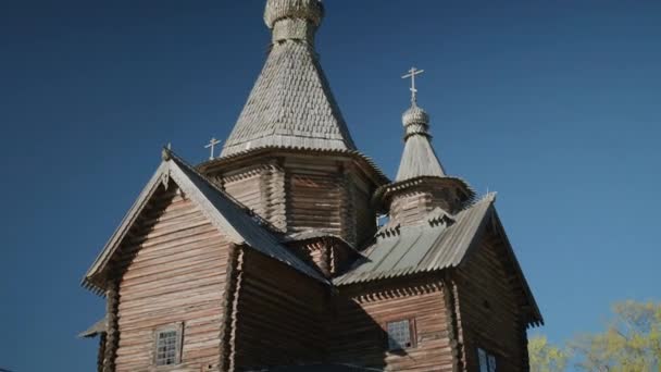 Vitoslavlitsy museo de arquitectura de madera — Vídeos de Stock