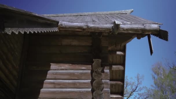 Vitoslavlitsy Museum der hölzernen Architektur — Stockvideo