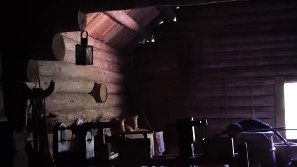 Vitoslavlitsy museo de arquitectura de madera — Vídeo de stock