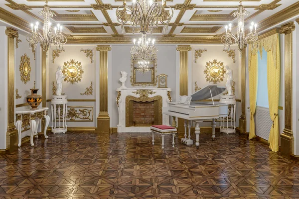 klasik stil Cinema 4d Corona işleyici koridorda 3D render