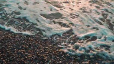 Deniz sörf yakın çekim. Arka plan videosu