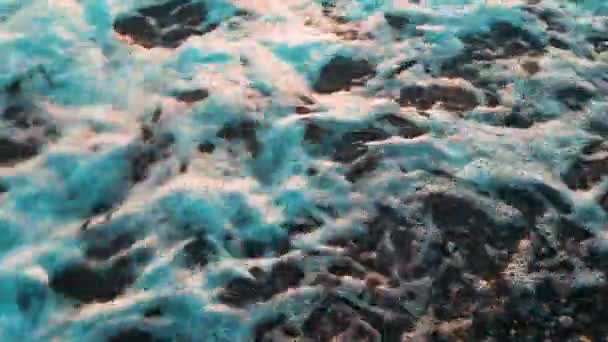 Sea surf close-up. Vídeo de fundo — Vídeo de Stock