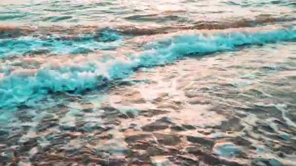 海上冲浪特写。背景视频 — 图库视频影像