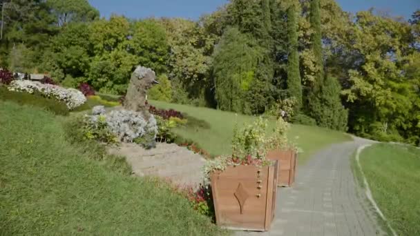 Russland, die Stadt des Sotschi-Arboretums — Stockvideo