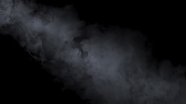 Bir ışık ışını tarafından aydınlatılmış duman