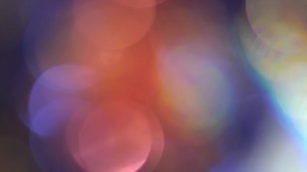 Verschwommener abstrakter Hintergrund aus farbig blinkenden Kreisen — Stockvideo