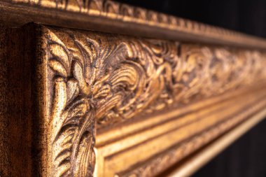 Klasik çerçeve resimleri siyah bir zemin üzerine sıva ile için