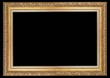 Klasik çerçeve resimleri siyah bir zemin üzerine sıva ile için