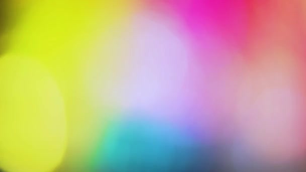 Color moviendo el área borrosa del fondo. Color en movimiento bokeh — Vídeo de stock