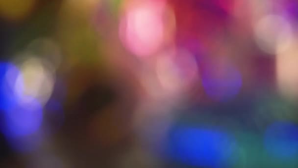 Couleur fond mouvant zone floue. Bokeh couleur en mouvement — Video