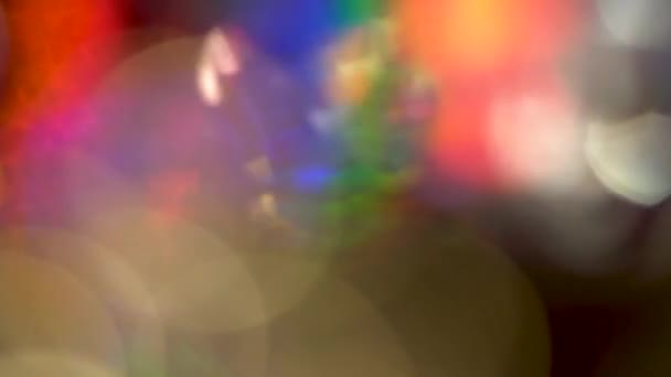 颜色移动背景模糊区域。彩色移动散景 — 图库视频影像