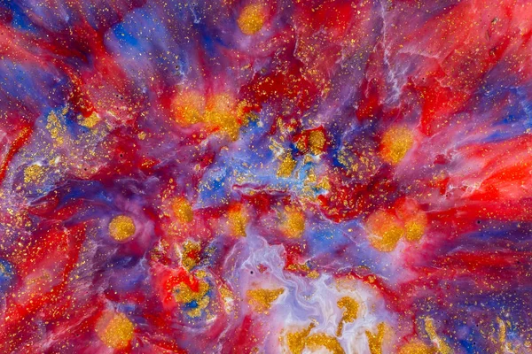Абстрактний кольоровий фон з розлитих фарб — стокове фото