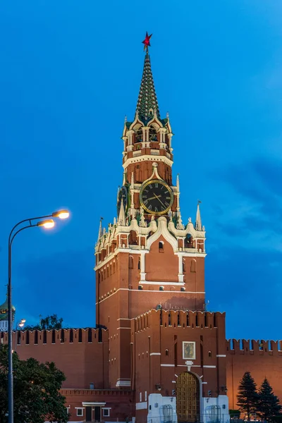 Torre Spasskaya, Plaza Roja, Moscú — Foto de Stock