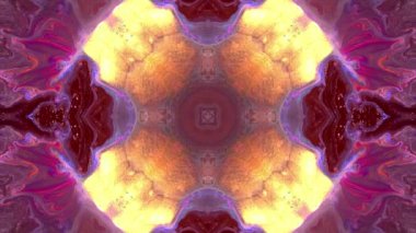 Hareketli mandala deseni. Soyut hareketli arka plan. Döngülü video klip.