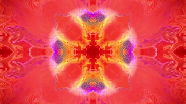 Bewegende Mandala Patroon Abstracte Bewegende Achtergrond Looped Videoclip — Stockvideo