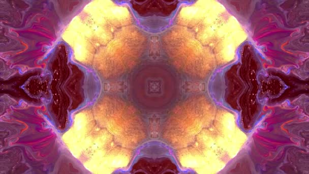 Rörliga Mandala Mönster Abstrakt Rörlig Bakgrund Loopas Videoklipp — Stockvideo