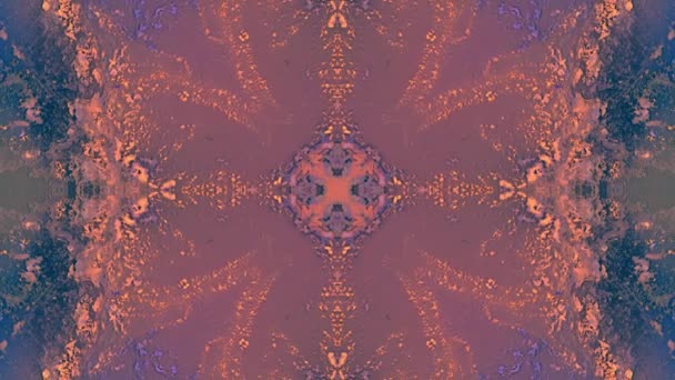 Bewegende Mandala Patroon Abstracte Bewegende Achtergrond Looped Videoclip — Stockvideo