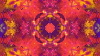 Dekoratif, simetrik olarak hareketli arka plan. Döngü görüntüleri