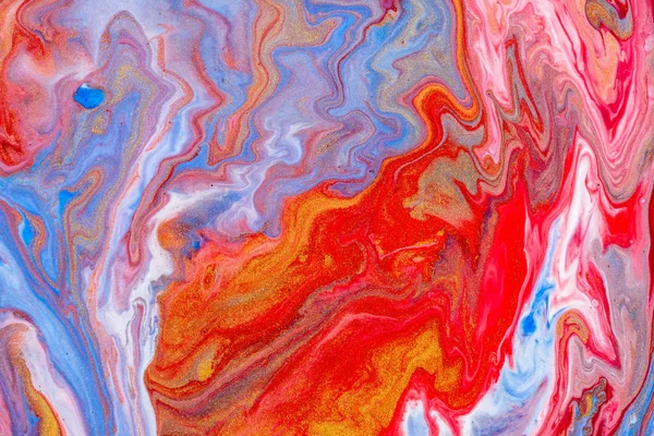유출 된 페인트에서 추상적 인 색 배경 — 스톡 사진