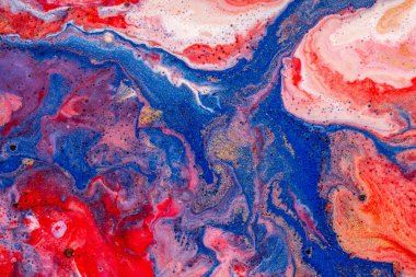 Dökülen boyalardan soyut renkli arka plan