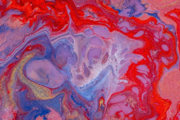 Abstrakte farbige Hintergrund von verschütteten Farben — Stockfoto