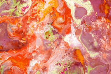 Dökülen boyalardan soyut renkli arka plan