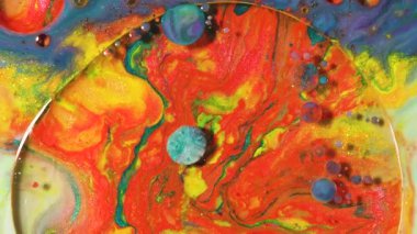 Mevcut sıvı boyalar. Soyut renk hareketli arkaplan kapanışı