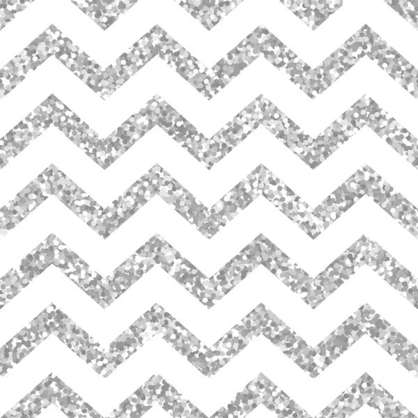 Ilustración Vectorial Patrón Chevron Brillo Plata — Archivo Imágenes Vectoriales