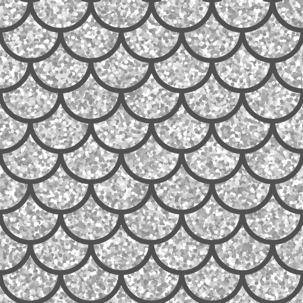 Texture Argent Pailleté Fond Vectoriel Scintillant Confettis Métalliques Brillants Motif — Image vectorielle