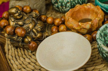 Çin çay töreni ile Anchang. Dinlenme ruhu için