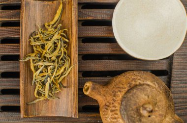 Çin çay töreni ile Anchang. Dinlenme ruhu için