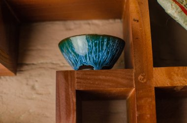 Çin çay töreni ile Anchang. Dinlenme ruhu için