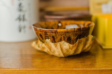 Çin çay töreni ile Anchang. Dinlenme ruhu için