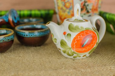 Çin çay töreni ile Anchang. Dinlenme ruhu için