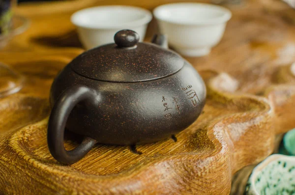 Çin çay töreni ile Anchang. Dinlenme ruhu için