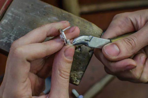 Profesyonel Araçları Yapımı Craft Kuyumculuk Için Masaüstü Kopya Alanı — Stok fotoğraf