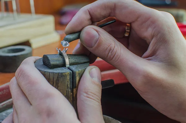 Profesyonel Araçları Yapımı Craft Kuyumculuk Için Masaüstü Kopya Alanı — Stok fotoğraf