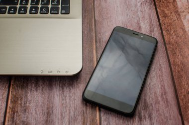 Kalem ve Defter Laptop. Metin için yer kopyalayın