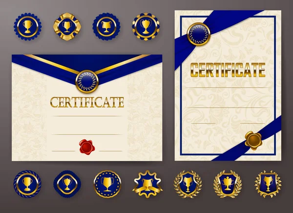 Zarif şablonları bir sertifika, diploma