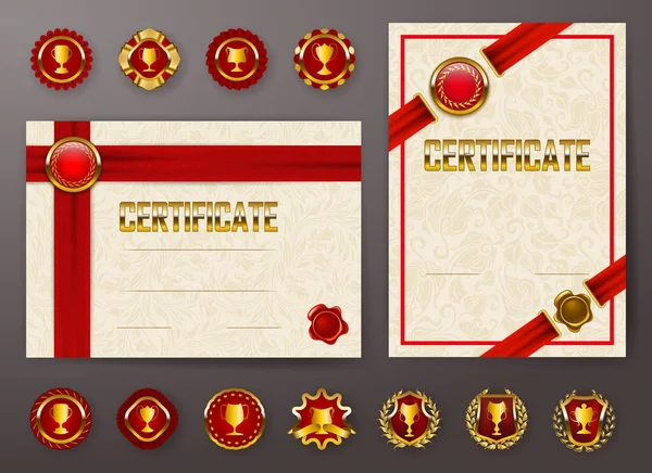 Zarif şablonları bir sertifika, diploma