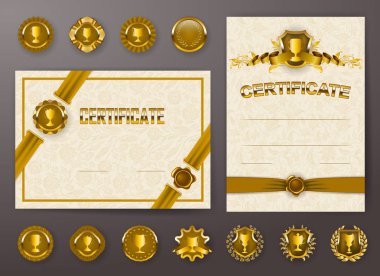 Zarif şablonları bir sertifika, diploma