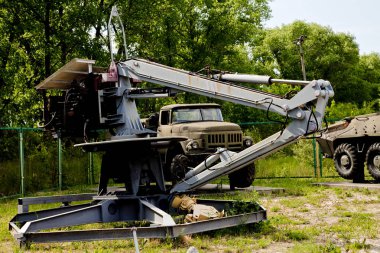 Ukrayna, Chernobyl Mayıs 26, 2012. | 1986 yılında Çernobil nükleer santrali çatısı üzerinde çalışan robotlar