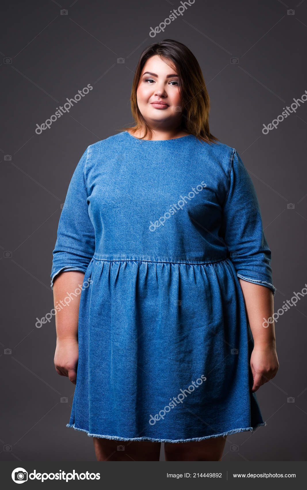 full denim dress