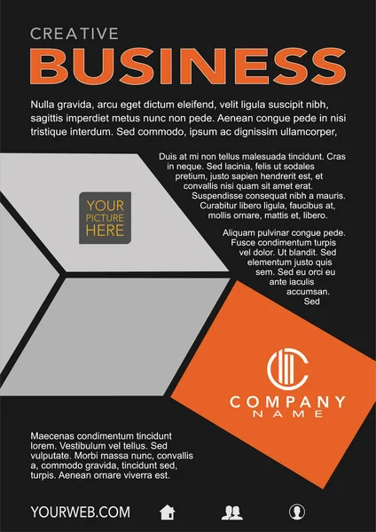 Vektör tasarımı. Broşür, Yıllık Rapor, Dergi, Poster, Şirket Sunumu, Portföy, Flyer için Şablon. A4 numara. Kullanımı ve düzenlenmesi kolay